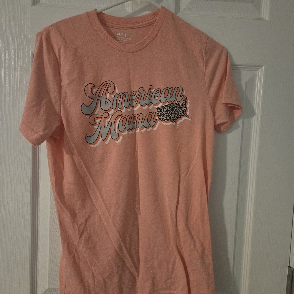 American Mama Peach T-Shirt